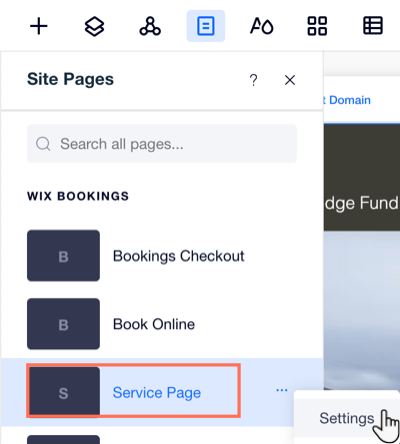 Wix Bookings : Personnaliser les pages de l'agenda de réservation