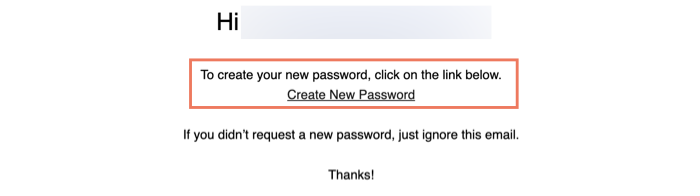 Screenshot che mostra l'email inviata ai clienti dopo che hanno completato il checkout come ospite, per incoraggiarli a registrarsi al tuo sito