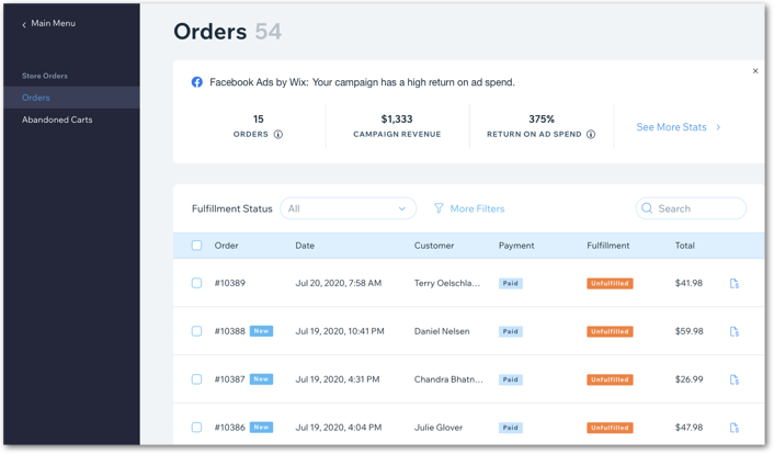 Facebook キャンペーンデータについて理解する サポートセンター Wix Com