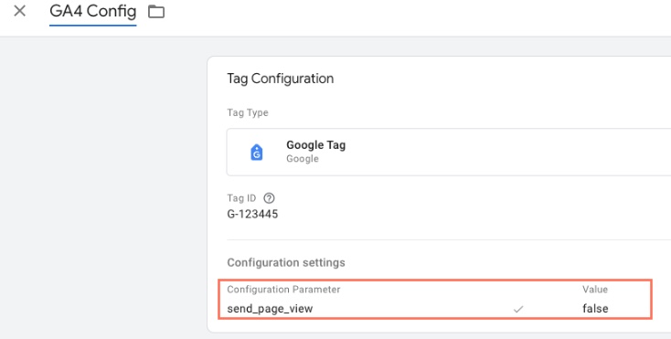 Uma captura de tela do Google Analytics adicionando uma nova configuração de tag.