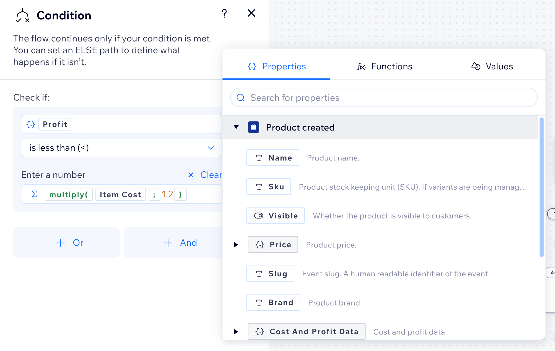 A screenshot of the formula field list with an expression being created.