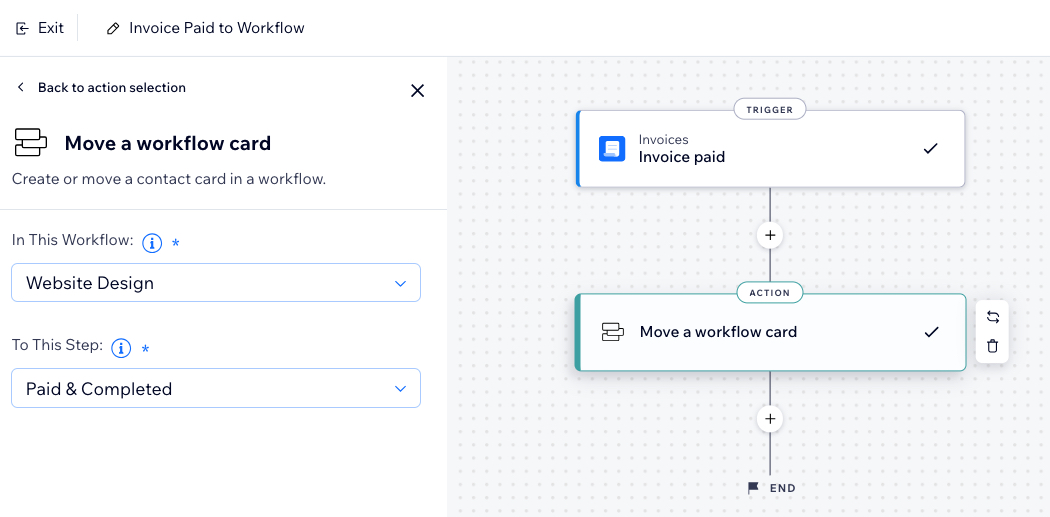 a screenshot of using workflows as an automation trigger.