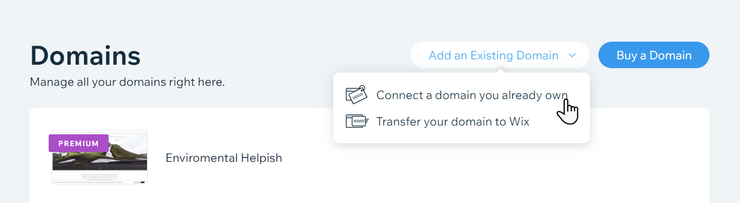 Connecting a Domain to the Wix Name Servers | Help Center | Wix.com