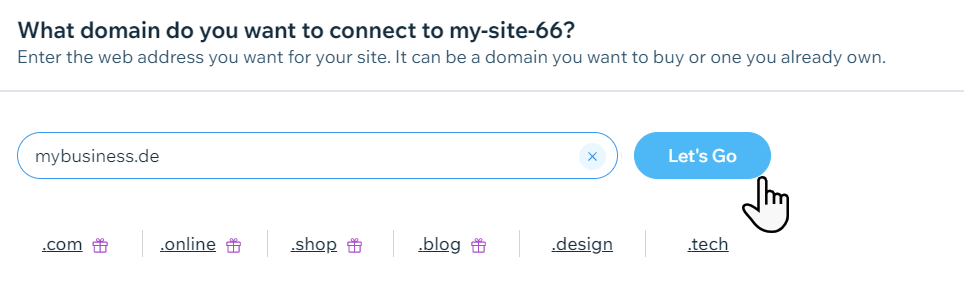 A screenshot showing how to connect a domain in the enterprise dashboard.