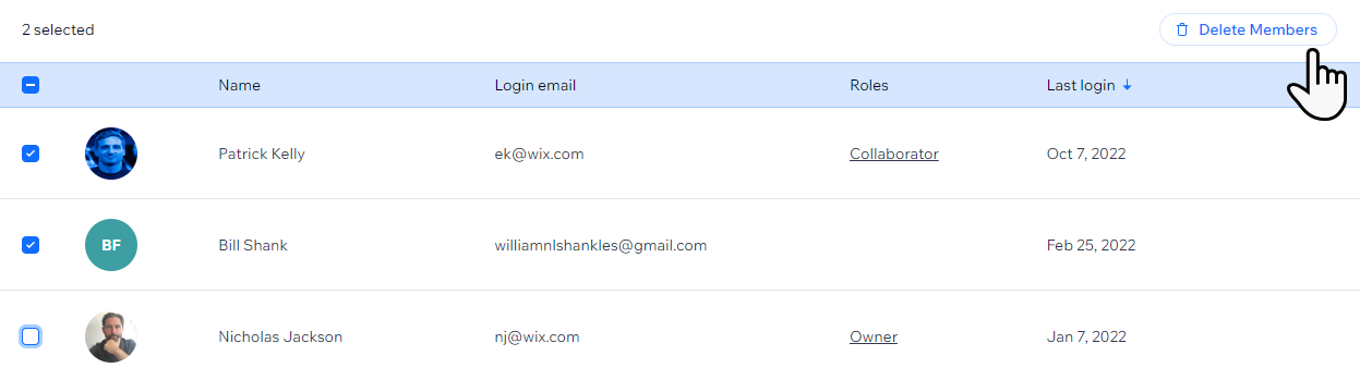 Dealing with Wix spam member profile pages