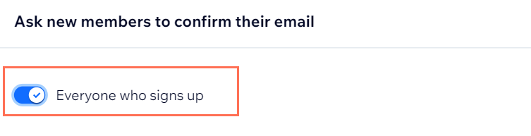 toggle enabled for everyone to receive confirmation email,