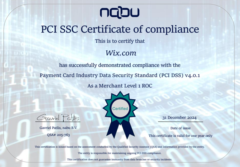 Certificado PCI Merchant 2025