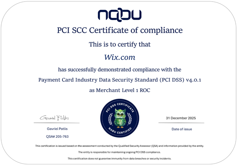 אישור PCI Merchant לשנת 2026