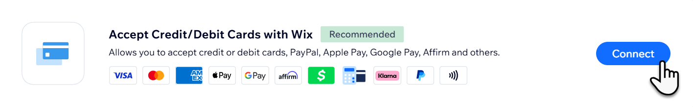 connecting wix payments,