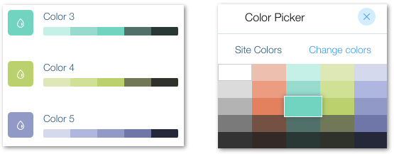 Wix Editor: Customizing Your Color Theme, Help Center