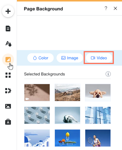 Wix Editor: Uploading Your Own Video Page Background | Help Center 