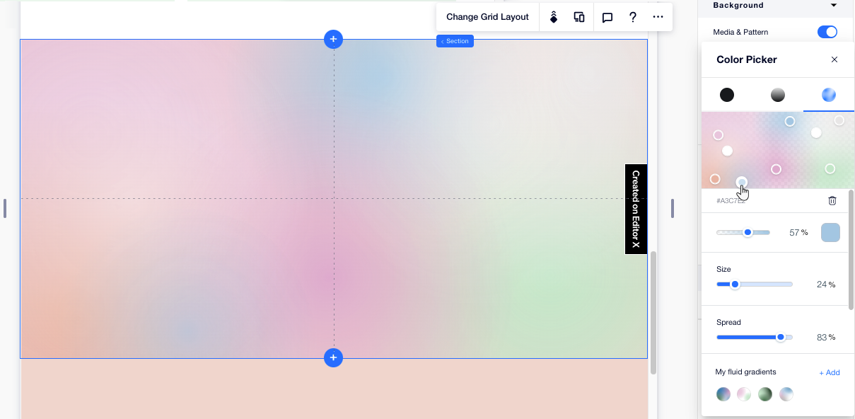 Editor X: Changing the Background of a Section | Help Center 