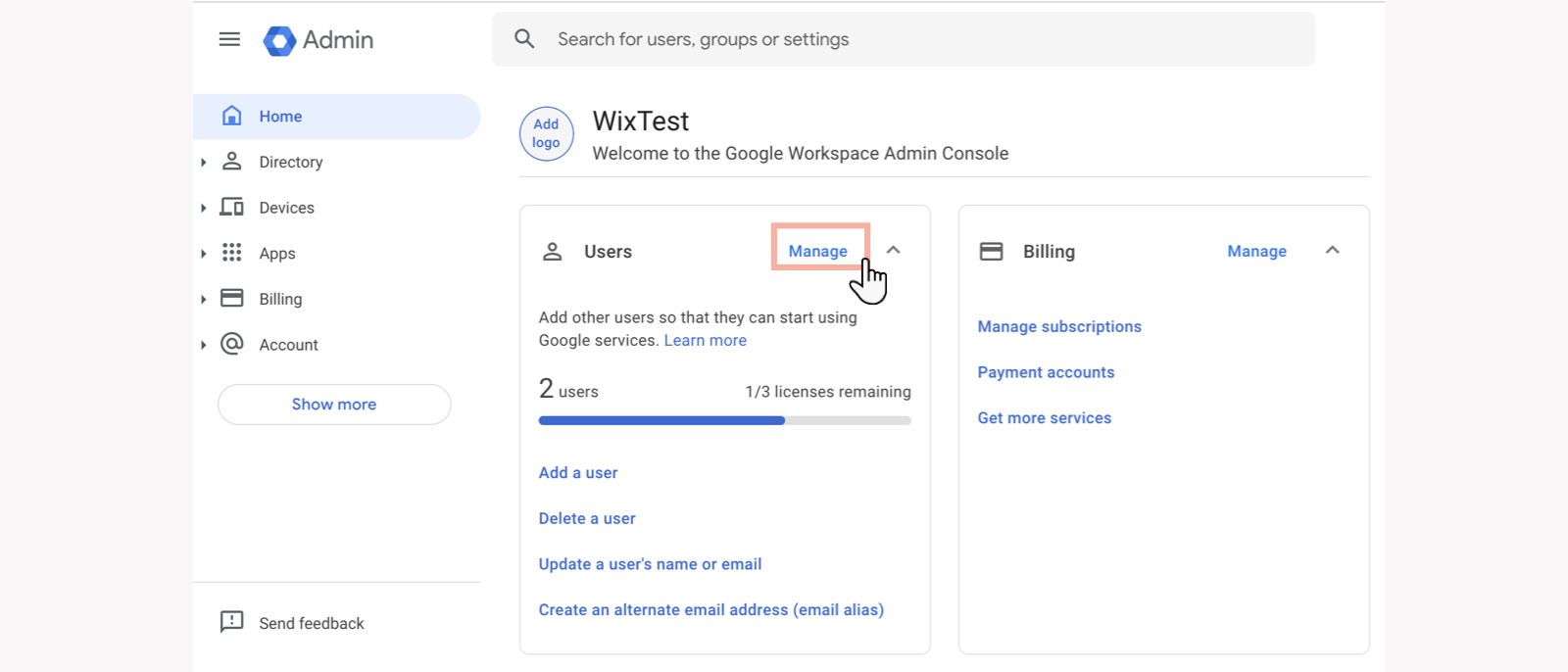 Access your Google Workspace domain settings - Google Workspace Admin Help