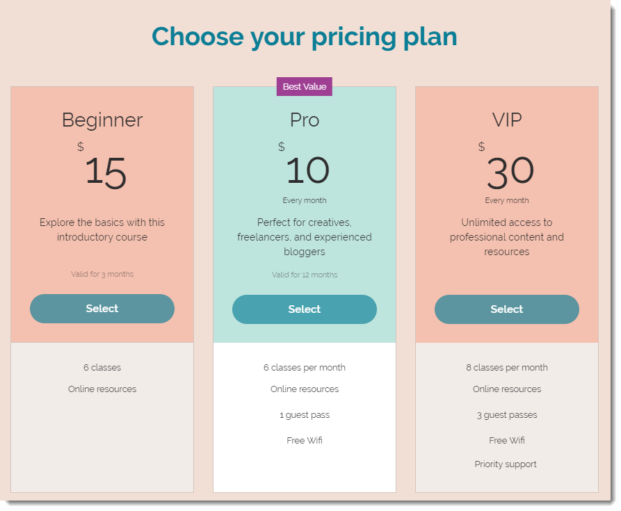 wix pricing yearly pricing