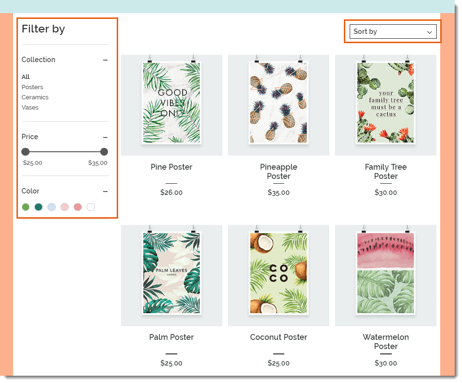 Wix Stores: Adding Filters and Sorting Options to Your Product Gallery, Help  Center