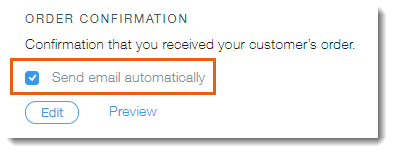 Customer Order Notifications