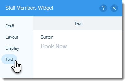 Wix Bookings: Customizing Your Staff Widget | Help Center | Wix.com