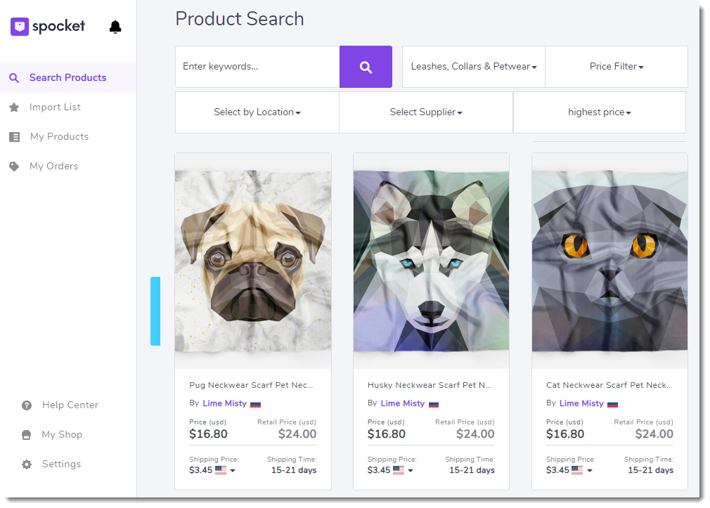 Wix Stores: Dropshipping with Spocket, Help Center