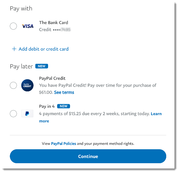 PayPal Checkout Integration