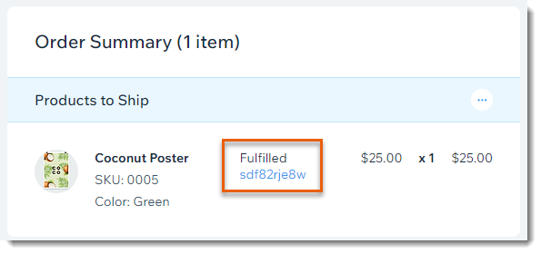 Wix Stores Adding A Tracking Number To A Store Order Help Center 