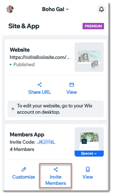 Wix Owner App: Downloading the App, Help Center