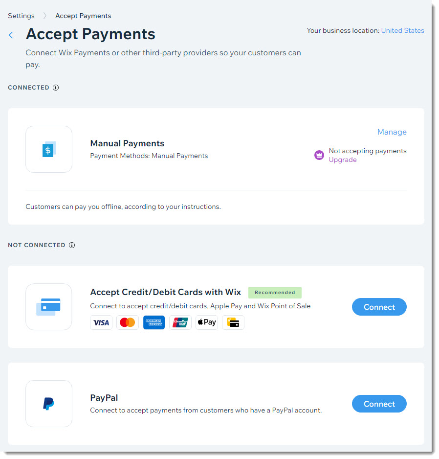 Wix Events Accessing Payment Setup Help Center Wix