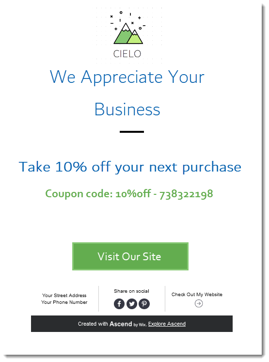 Wix Automations: Sending a Discount Coupon by Email, Help Center