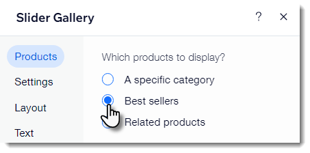 Wix Stores: Adding a Best Sellers Gallery, Help Center