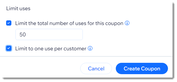 Wix Stores: Creating a Price Discount Coupon, Help Center