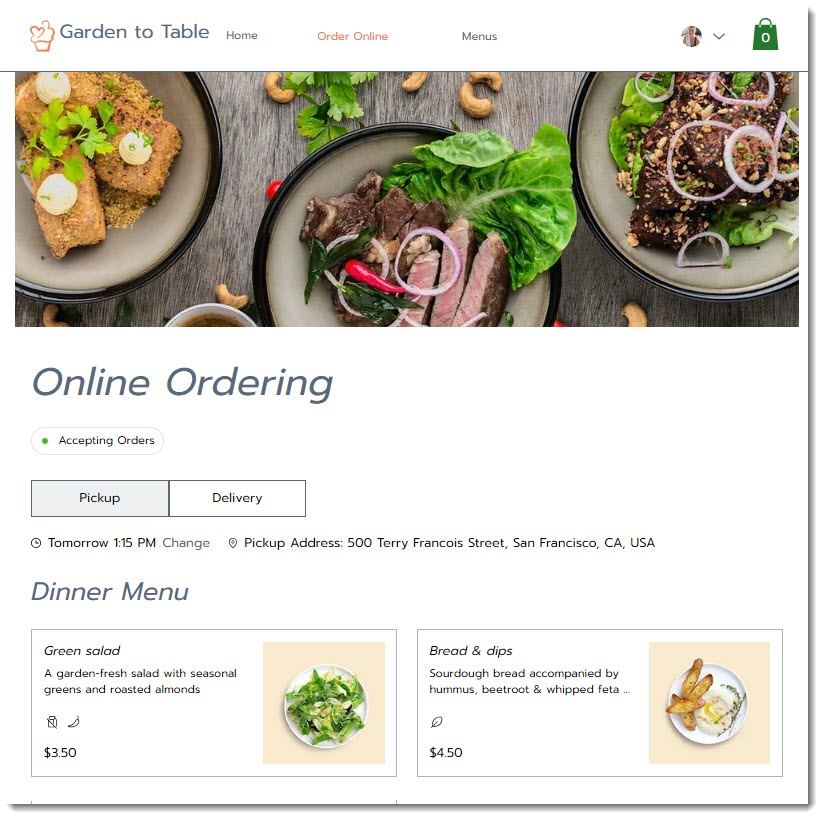 Wix Restaurants: configurare gli ordini online per il tuo