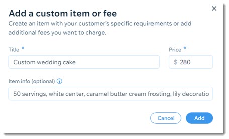 Wix Stores: Manually Creating an Order, Help Center