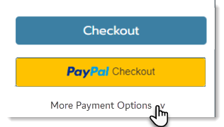 Screenshot dei tasti checkout e paypal nella pagina del carrello