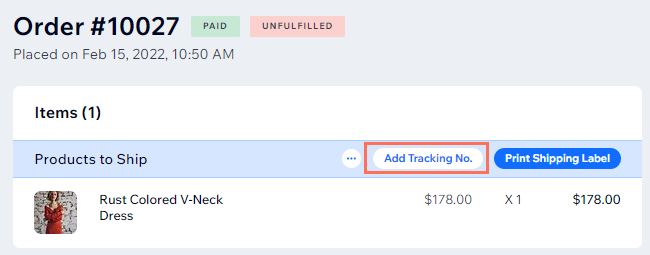 Wix Stores: Adding a Tracking Number to a Store Order | Help 