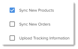 Screenshot des Bildschirms für die Synchronisierung von Produkten, bei dem ein Shop von Wix mit ShipBob verbunden wird.
