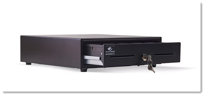 The Wix POS Register system's cash drawer
