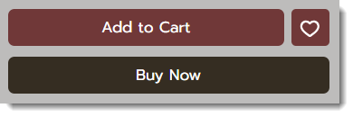 Screenshot of some of the available buttons that can be displayed on the Product Page in a Wix site
