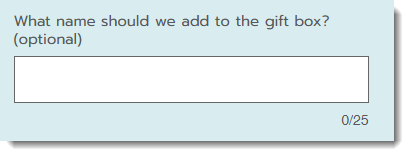 Screenshot of a text box modifier in Wix Stores.