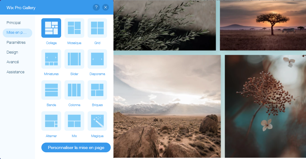 Wix Pro Gallery Ajouter et configurer votre galerie Centre d