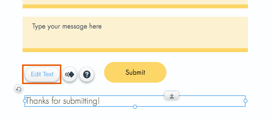 Wix Forms Customizing The Success Message On Your Form Help Center Wix Com