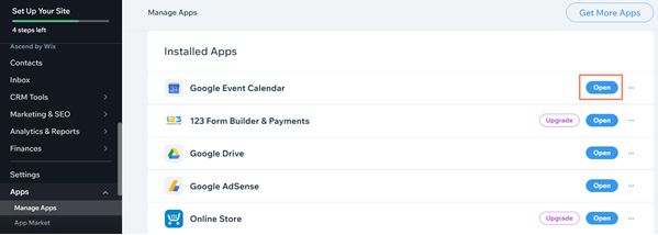 Google Drive, Wix App Market