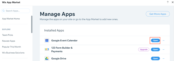 Google Drive, Wix App Market