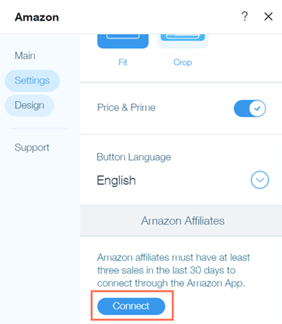 Uma captura de tela mostrando a opção de conectar sua conta no app.