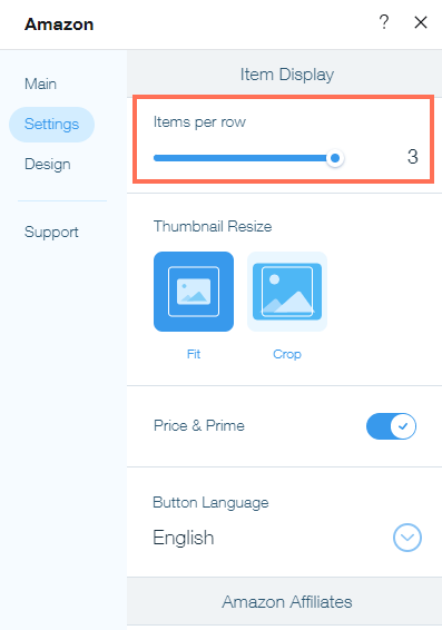 Uma captura de tela mostrando as configurações do app