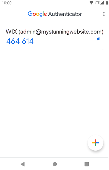 Ein Bildschirmfoto zeigt einen Authentifizierungscodes in der Google Authenticator-App.
