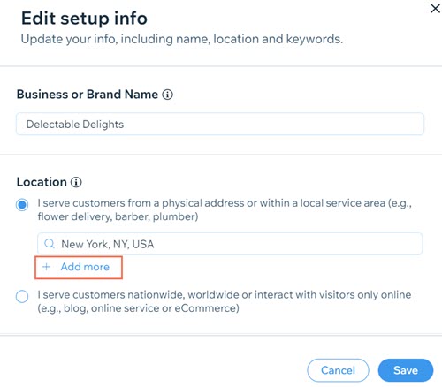 Adding more locations in the SEO Checklist