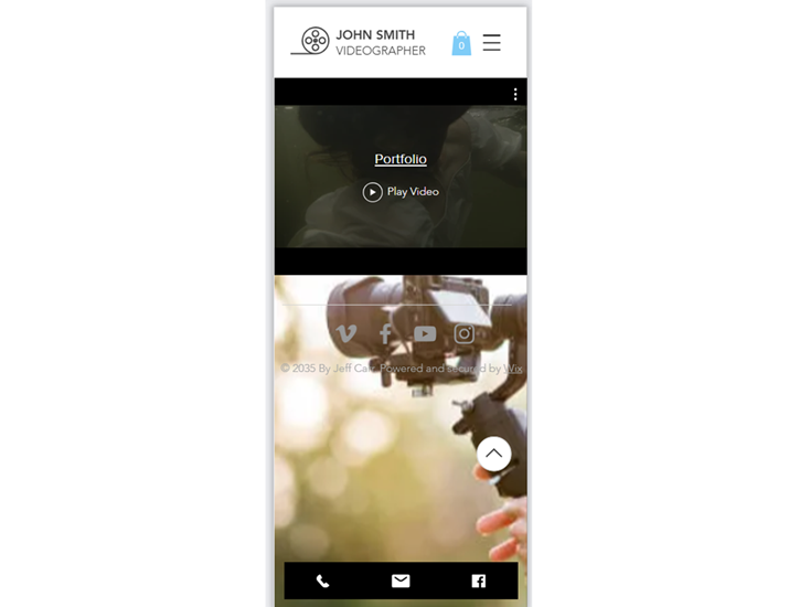 Mobil editördeki Video Oynatıcı'nın ekran görüntüsü.