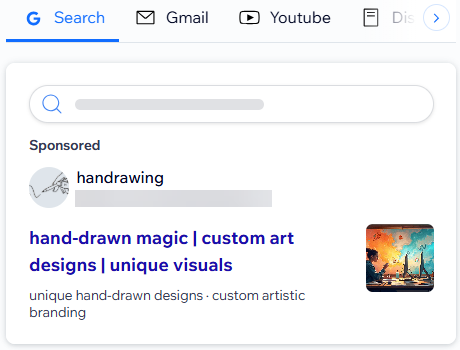 A screenshot of a PMAX Leads campaign ad preview.