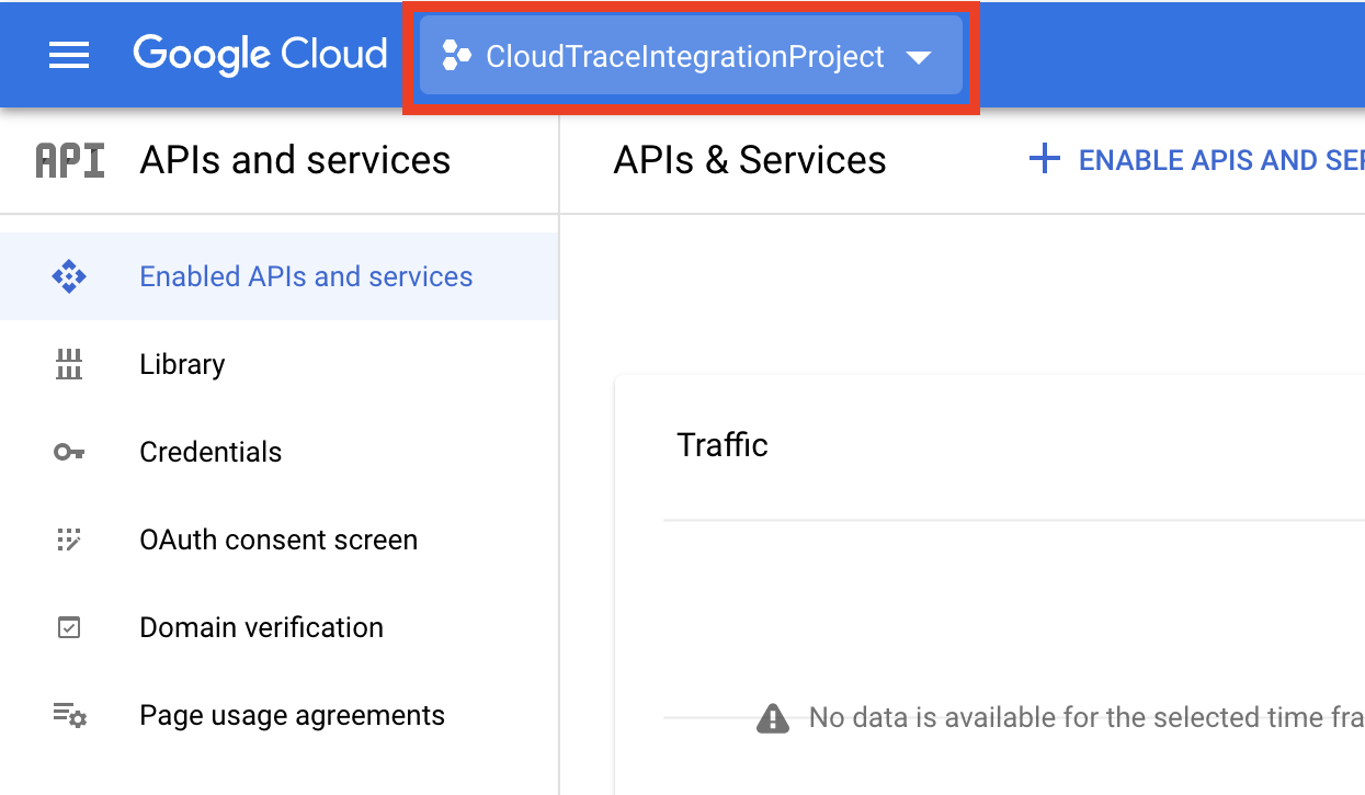 GCP APIs and Services