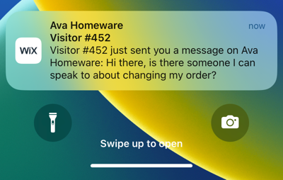 A screenshot of a mobile notification.