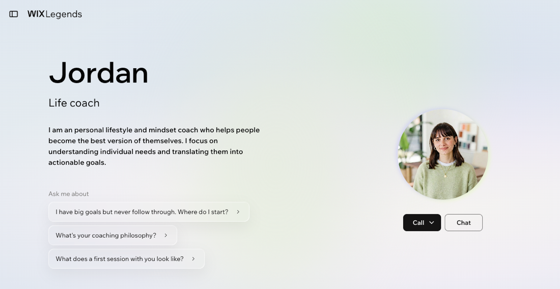 A screenshot of a Legend's public profile.